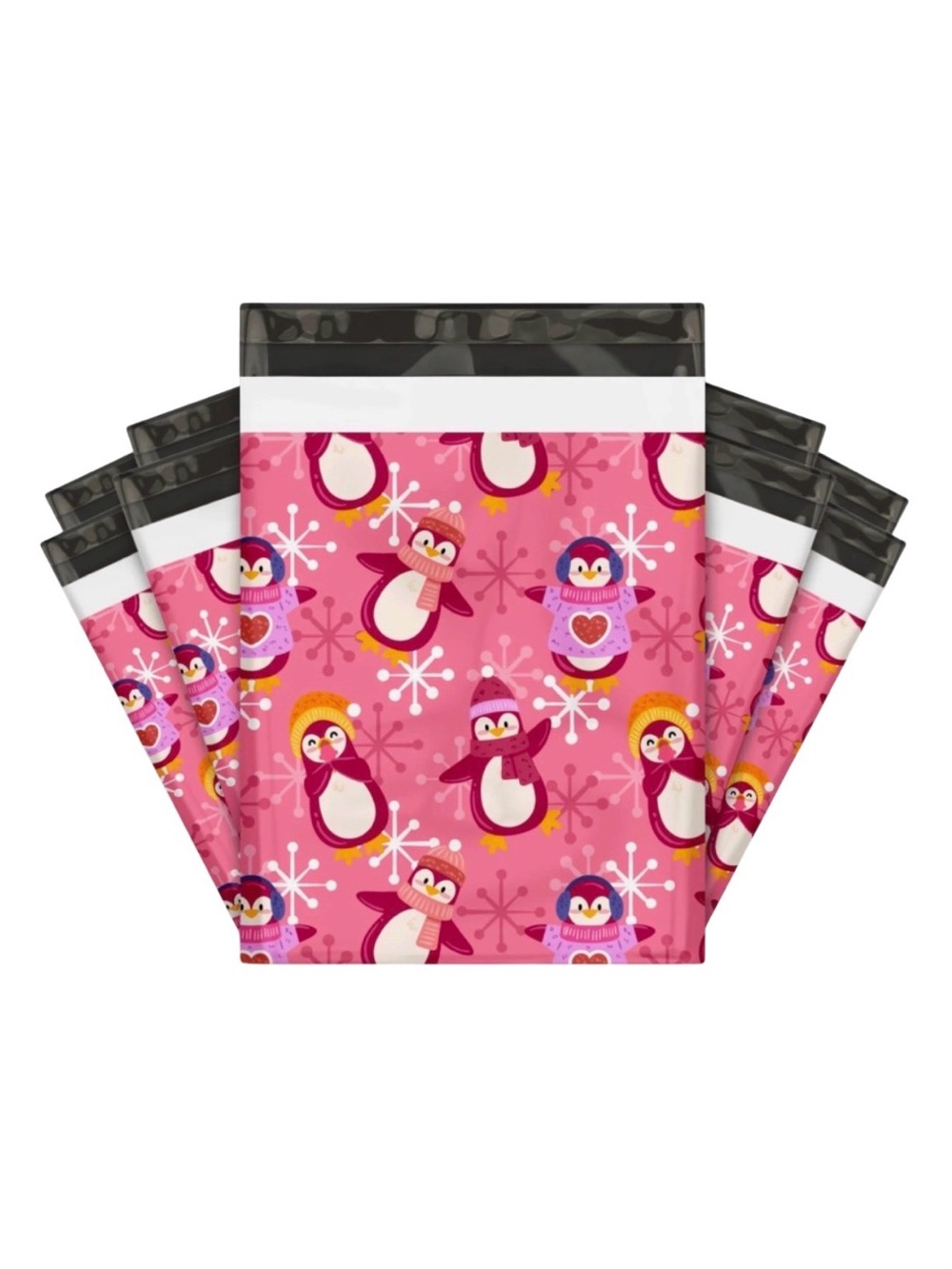20PK 10X13 Penguin Winter Poly Mailers NIP BUY NOW PRICE